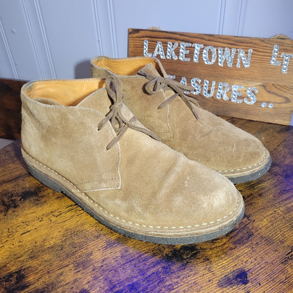 Astorflex Greenflex chucca boots Men's  size 44 10/11 whiskey suede